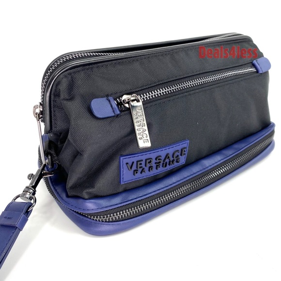 Versace Pouch Travel Bag Dopp Kit Toiletry Case - Picture 2 of 8